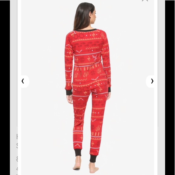HARRY POTTER Fair Isle Thermal PAJAMAS - Picture 2 of 8